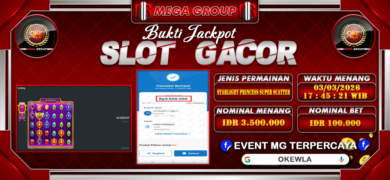 Bukti JP situs Okewla hari Rabu, 04 Maret 2026