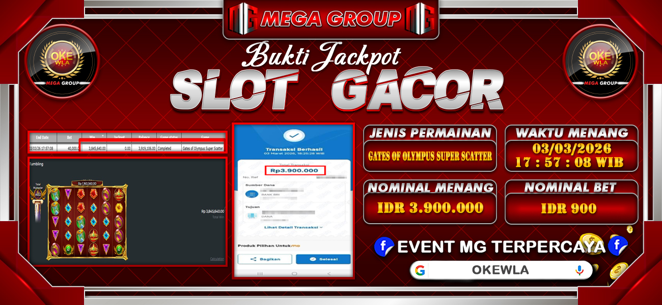 Bukti JP situs Okewla hari Rabu, 04 Maret 2026