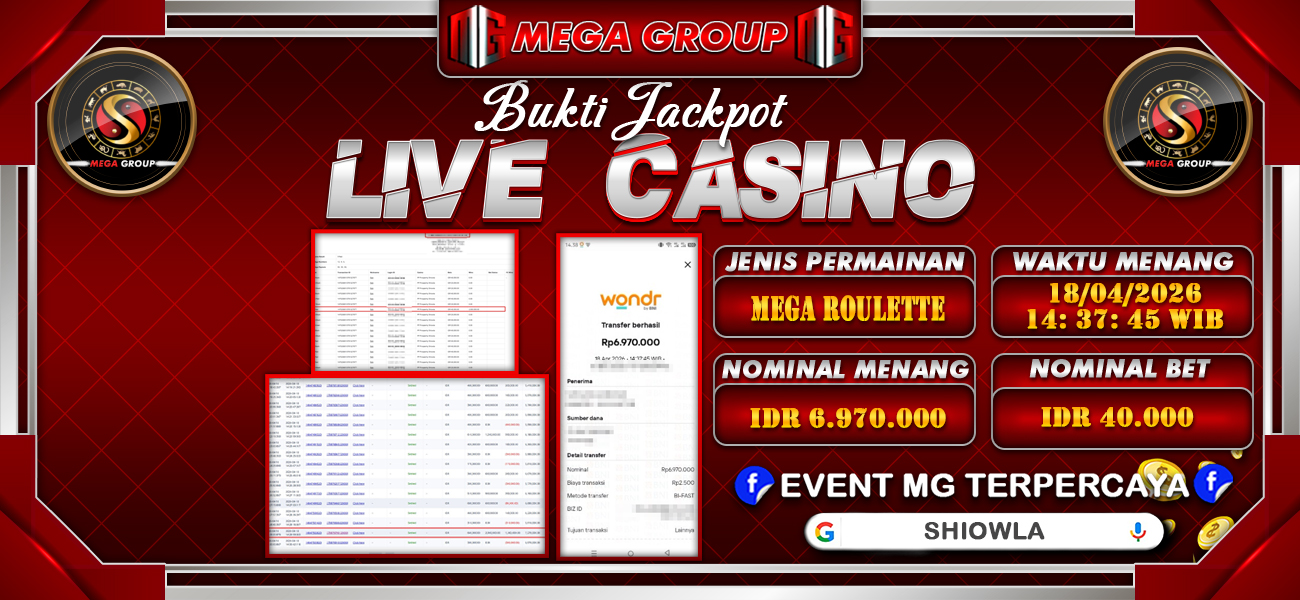 Bukti JP situs Shiowla hari Sabtu, 18 April 2026